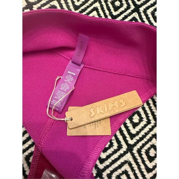 Skims Lollipop Ribbed Knit Elastic Waist Swim Cheeky Pull Bikini Bottom XL NWT - Picture 3 of 5